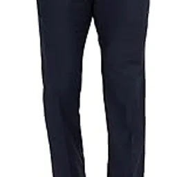 metal Men's Slim Fit Solid Formal Trouser, Black Terry Rayon Fabric, Comfortable Soft Feel Formal Trouser for Office or Party-picture-36