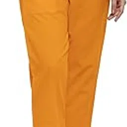 enchanted drapes Bright Orange Women's Cotton Pants_XS-picture-51