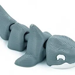 Mini Flexi Toy – Articulated 3D Printed Toy for Kids, Enthusiasts & Collectors | Flexible Fidget Animal Figurine for Desk Decor (Shark Grey, 1, Piece)-picture-27