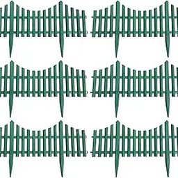 HEAVENGLOW 6X Garden Fence Border Edging Landscape Border Durable for DIY Decorative Green-picture-37