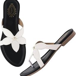 shoetopia Women & Girls Stylish Slip on Flat with Cushioned Soles | Comfortable Everyday Sandals for Outdoor Use-picture-31