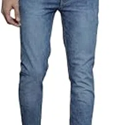 the indian garage co Men Mid Rise Slim Fit Solid Mid-Rise Stretchable Jeans-picture-17