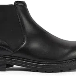 carlton london Men's Chelsea Slip On Boots with Round Toe for Casual and Party Use-picture-26