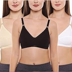 bodycare Women's Cotton Non Padded Non-Wired Regular Bra (Pack of 3)-picture-27