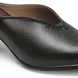 dollphin Women Leather Block Heel Back Open Mules Slip on Fashion Casual Design RP-6018-picture-18