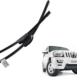 WolkomHome High Performance Replacement Car Wiper Blade U Hook Banana Type Right 18" Left 18" for Mahindra Scorpio-image-35