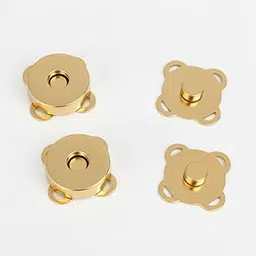 Craft Affair | Stitch Magnetic Button Golden (20mm, Pack of 5) Uses for Purse Lock Snaps Clasps Bags & Clothes-image-7