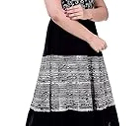 monique Brand Present Cotton Jaipuri Printed Black and White Quality Product Maxi Dress (MQ-LININGREDBUTABPBW-15_Free Size_)-picture-21