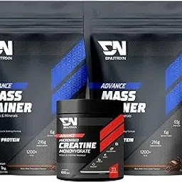DNUTRIXN Advance Mass Gainer + Creatine 100G (2kg, Chocolate)-picture-31