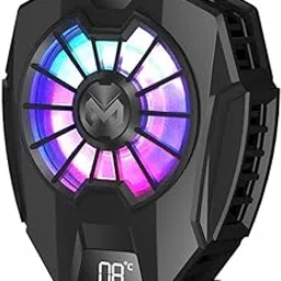 Cubonic Mobile Game Phone Radiator - [Cooling Fan in 1 Second] Phone Cooler Semiconductor Heatsink with Temperature Display for Gaming, Support 65-85mm Wide Smartphone-picture-21