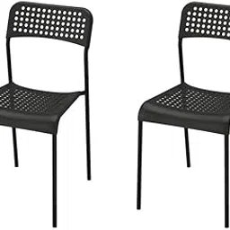 Flaming® IKEEAAA ADDE Chair (Stainless Steel, Black, Pack of 2)-picture-10