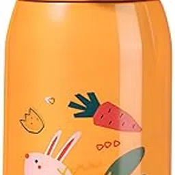FunBlast Cartoon Design Water Bottle for Kids – Hot & Cold Thermos Flask with Straw Double Walled Vacuum Insulated Stainless Steel Bottle for Kids (400 ML)-picture-10