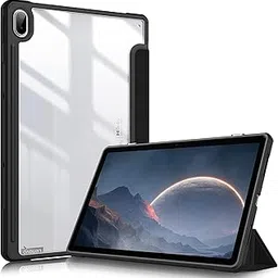 SwooK Hybrid [Auto Wake-Sleep] Flip Cover Case for Lenovo Tab P11 Plus 2021 TB-J607, Lenovo Tab P11 11" 2020 TB-J606F TB-J606X Lenovo Tab Flip Cover (Black)-picture-20