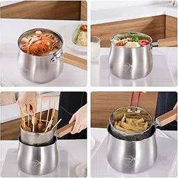 3X Deep Fryer Set Cookware Thick Small Deep Fryer Pot for Party Home| Air Fryer | Oil Free Fryer | Electric Fryer-picture-31