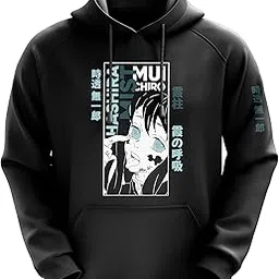 fanideaz Mens Cotton Anime Sleeve Printed Hooded Sweatshrits for Men-picture-20