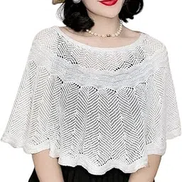 jubobu Women Shrug, Shrugs for women stylish，Knitted Shrugs for Evening Dress Hollow Out Shrug Dresses, Beachwear-picture-13