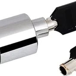 Auto Hub Anti Theft Heavy Duty Disc Brake Lock Anti Theft Stainless Steel Wheel Locking Security Lock for Bike and Motorcycle (Chrome, Painted Finish)-image-93