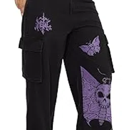 the souled store Metal Death Women and Girls Buttoned Cotton Wide Leg Fit Jeans-picture-43