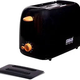 ITALIA 750W 2-Slice Pop-Up Toaster | 6 Browning Settings with Wide Slots & Removable Crumb Tray-picture-13