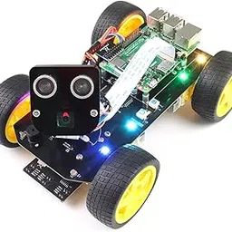 Freenove 4WD Smart Car Kit for Raspberry Pi 4 B 3 B+ B A+, Face Tracking, Line Tracking, Light Tracing, Obstacle Avoidance, Colorful Light, Ultrasonic Camera Servo Wireless RC-picture-15
