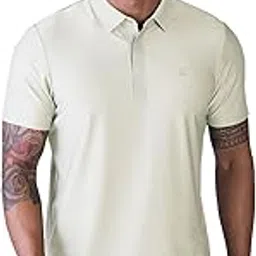HEKTOR Men’s Bonded Hidden Button Polo Small Checks–Premium Nylon Polo|Casual Regular Fit Short Sleeve Polo T-Shirt-picture-27