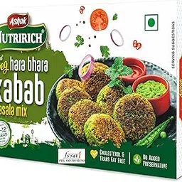 ASHOK NUTRIRICH Veg. Instant Hara Bhara Kabab Masala Mix. 100g | Ready to Cook | Cholesterol & Trans Fat Free | No Added Preservative | (Hara Bhara Kabab 100 g Pack of 1)-picture-16