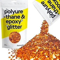 Hemway Polyurethane and Epoxy Resin Glitter 100g/3.5oz Crystal Flakes Metallic Additive for Coatings - Super Chunky (1/8" 0.125" 3mm) - Copper-picture-16