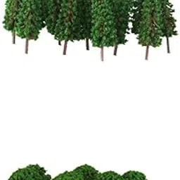 Merishopp 100pcs HO Z Sacle Green Tree Model for Train Railway Park Street Layout Toy|Toys & Hobbies | Model Railroads & Trains | HO Scale | Parts & Accessories-image-8