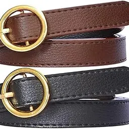 2vrn Black Brown Combo Belt Women Casual Artificial Leather Belt,Belt for Jeans,Party & Casual Wear Ladies belt for women Ladies Belt for jeans(vr-picture-21