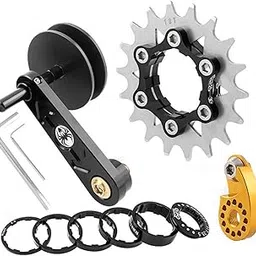 Fashion My Day Single Speed Conversion Set Outdoor Biking Repair Chain Converter Stabilizer Black-image-96