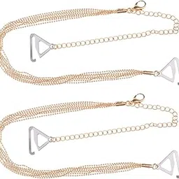 CLUB BOLLYWOOD® CBOLLY - 1 Pair Metal Tassel Adjustable Shoulder Bra Straps for Women Bra Accessories Gold Shoulder|Breast Forms Enhancers|Breast Forms Enhancers|Breast Forms Enhancers|As Your Choose:-image-22