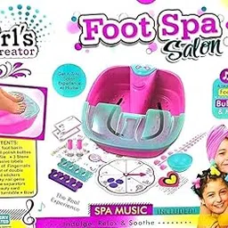 Braintastic Foot Spa Sets for Girls ,DIY Manicure and Pedicure Set with Foot Care Kit Perfect with Nail Kit for Kids -5-12 Years-image-41