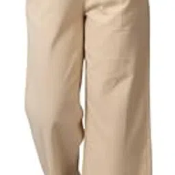 oxinexx 100% Cotton Wide Leg Trouser for Women Solid Relaxed Straight Fit Mid Rise Bootcut Parallel Pants Casual Travel Office Formal Wear-picture-14