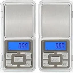 MCP Healthcare Digital Pocket Scale, 200g Capacity, 0.001oz/0.1g High Precision, Mini Gram Reload Weight Scale for Food, Jewelry, Gems, Pack of 2, Silver-picture-33