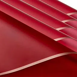 Zarwani - 10 Sheets Korean Style Waterproof Maroon Bouquet Wrapping Paper (58cm x 58cm, 60 Microns) | Golden Border Design, Giftwrap for Flowers & DIY Gift Wrapping Paper (10, Gold Border Maroon)-picture-31