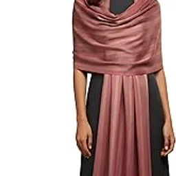 wool artistry Women Lining Stole, Candlelight Peach Color, Authentic Fine Wool Blend Pashmina, Light Weight, Size 28x80inch-picture-43