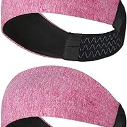 ReDesign Apparels Nylon Performance Headband For Men And Women - Running, Cycling, Yoga, Tennis, Badminton & Other Sports (Multiple Colors) (Blush Pink Heather Combo)-picture-21