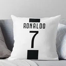 CRAFT MANIACS Cristiano Ronaldo CR7 Art 16 * 16 Pillow with Cover | UBER Cool Merch for Football Lovers-picture-32