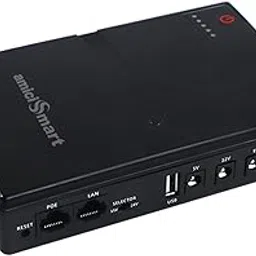 amiciSmart 10400mAh UPS for WiFi Routers, Camera USB & POE Devices – Intelligent Power Supply with Advanced Protection, Essential for Continuous Security and Device Operation (Max. Output Current 2A)-picture-18