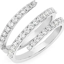 clara Pure 925 Sterling Silver Statement Finger Ring with Adjustable Band | Gift for Women Girls Wife Girlfriend | Multiple Design Options-picture-40