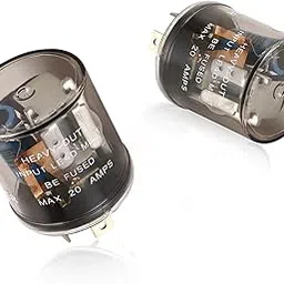 Dickno 2PCS LED Flasher Relay, 2 Pin 12V Auto Turn Signal Relay, Fixes Hyper Flashing, Easy Plug & Play Installation, Universal Fit for Cars, Motorcycles, Trucks-image-3