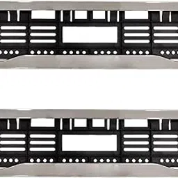 Chrome Number Plate Frames (Front and Rear), Chrome Lining Car Registration Plate Holders for All Cars, Car Licence Plate Covers, Universal Fit, Standard Size 51.5 x 14.5 cm-picture-29