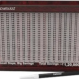 CraftsXtra Wooden Money Savings Bank, Small Steps Tracker, Total Savings Rs. 1,20,000, Piggy Bank, mini Bank for Kids & Adults etc.-picture-13