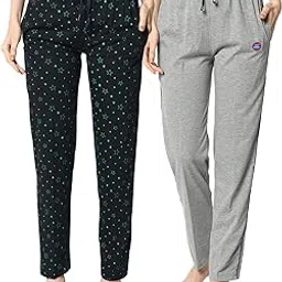 mack jonney Cotton Blended Regular Fit Trackpants for Women(Pack of 2)-D1__PRT__1Nvy__D1__Ant__02-P-picture-14