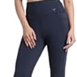 eraira Women High Waist Bootcut Yoga Pants with Pockets | Stretchable Flared Workout Leggings | Comfortable, Moisture Wicking Activewear for Gym Blue-picture-57