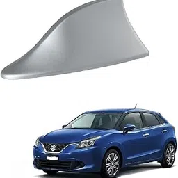 Universal Car Shark Fin Antenna, Silver, Decorative Roof Mount Suitable for Maruti Suzuki Nexa Baleno-picture-16
