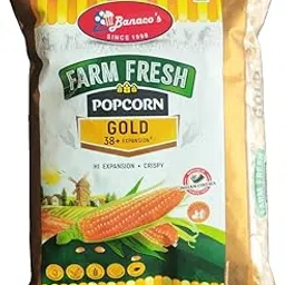 Farm Fresh Popcorn Gold 38+ Expansion Crispy Unpopped Popcorn Kernels 1 Kg Pack-picture-35