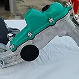 Heavy-Duty Master Cylinder Assembly, Turquoise and Silver, Automotive Brake System Component-picture-26