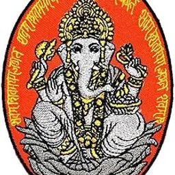 GOD Ganesha JI 5 INCH SEW Embroidery Patch-picture-37