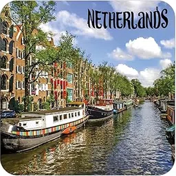 ISEE 360 Netherlands Wooden Fridge Magnet for Office HomeKitchenRefrigerator Door Decor Multicolor Souvenir Gift L X H 3 X 3 Inch-picture-29